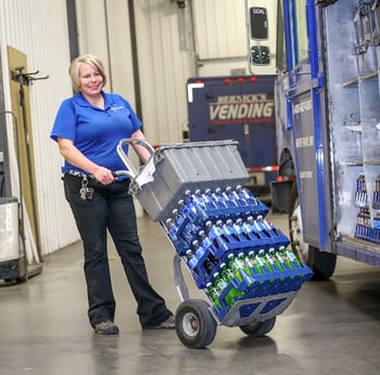 Woman-hauling-beverages