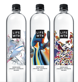 LIFEWTR Art Through Technology Bottles