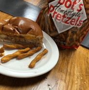 Bernick's Micro Market Sandwich and Dot's Pretzels 